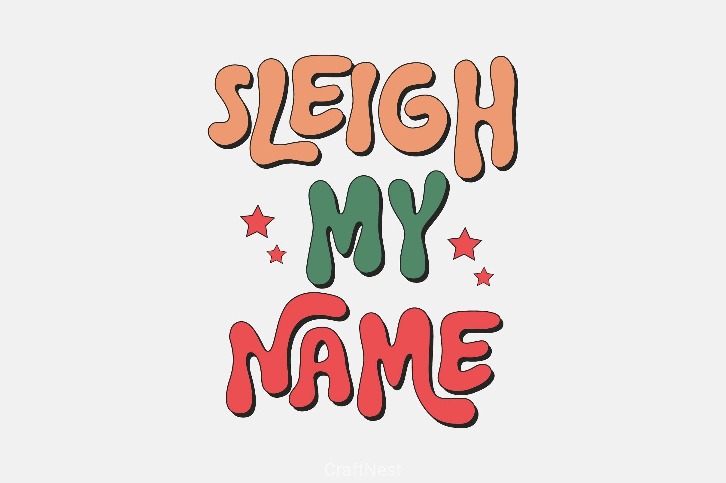 Sleigh My Name Clipart Bundle 4