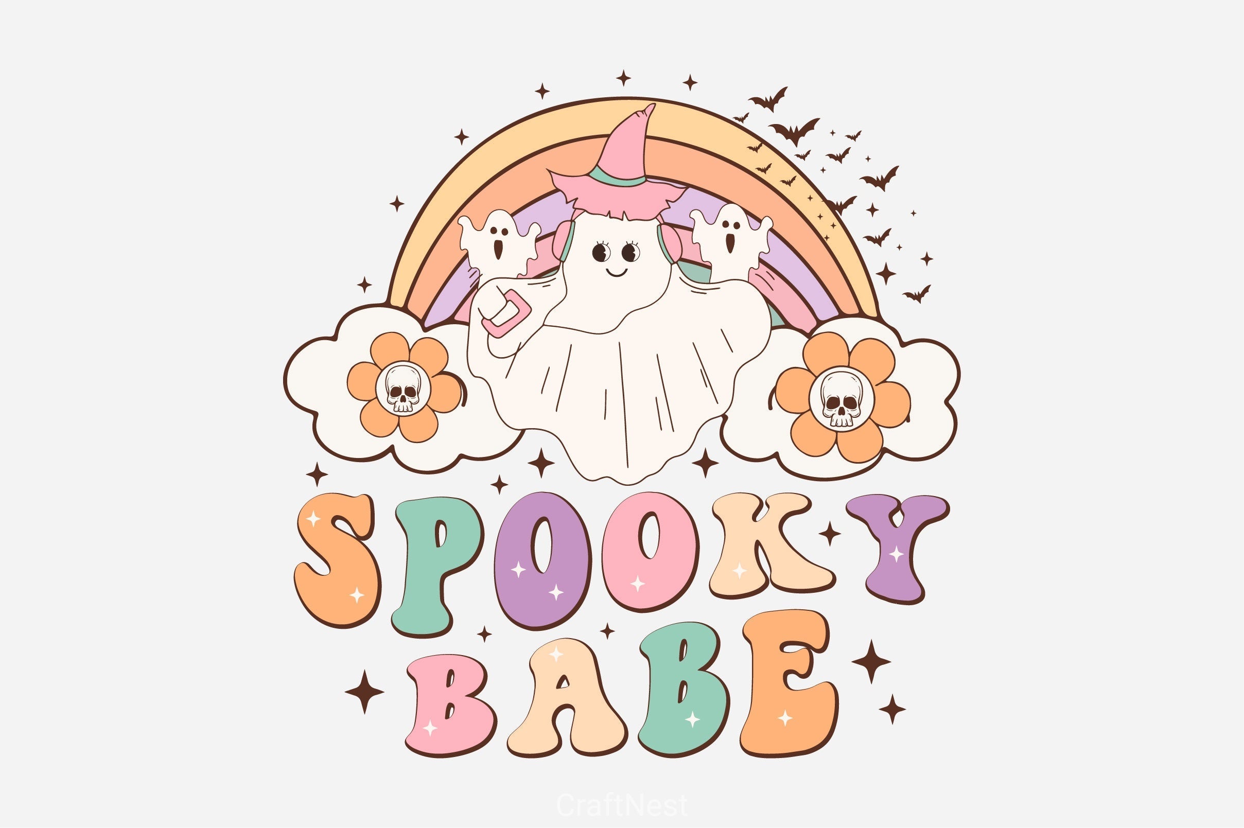 Spooky Babe Clipart Bundle 2
