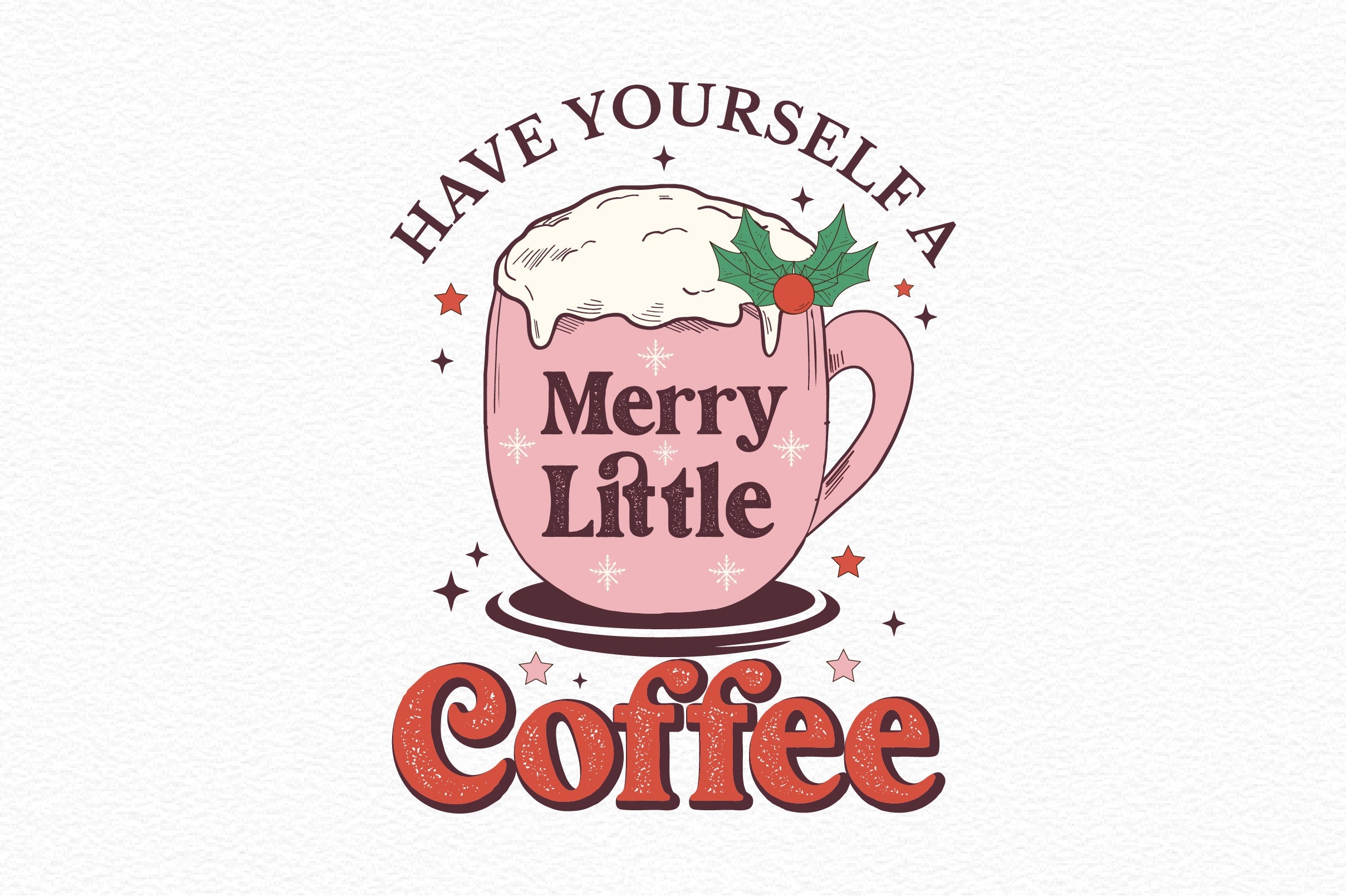 Have Yourself A Merry Little Coffee Clipart Bundle