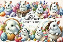 Cute Vintage Rabbit Clipart Bundle - CraftNest - Digital Crafting and Art