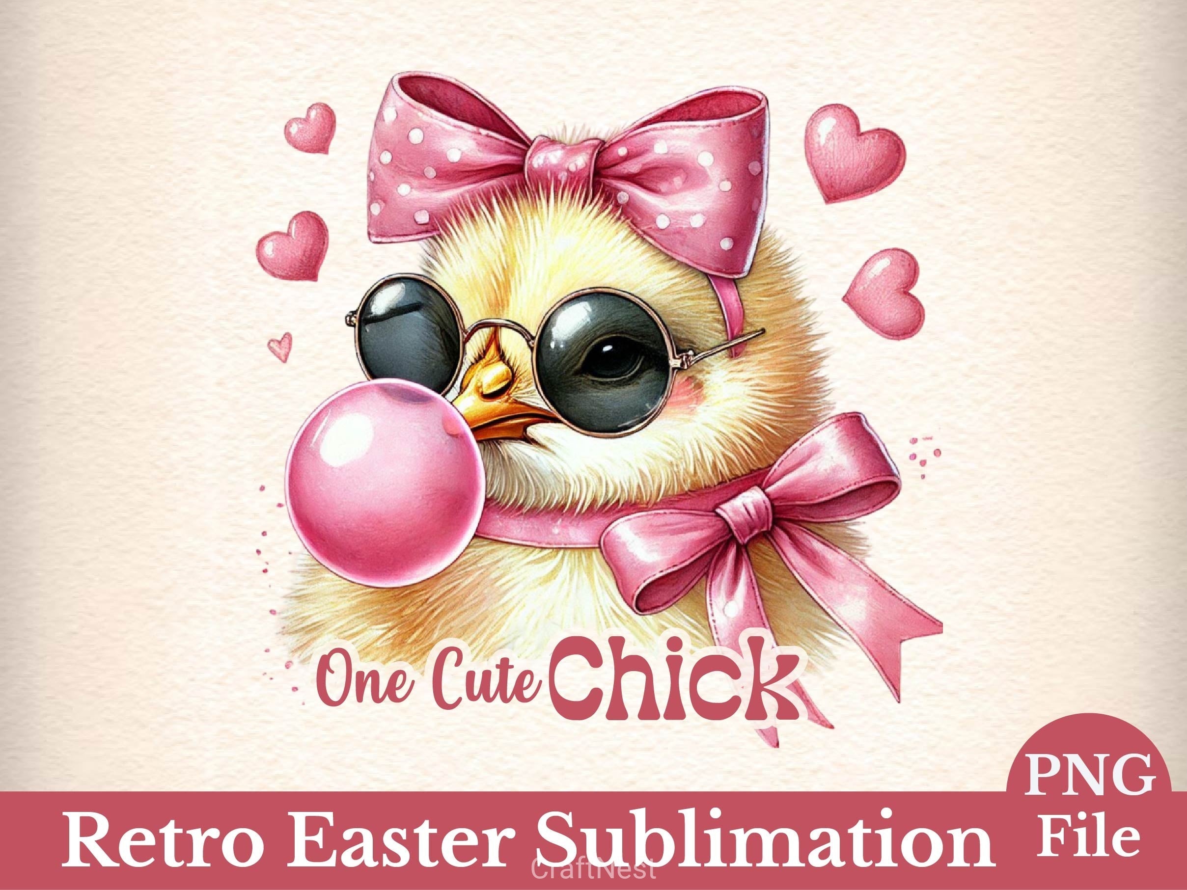One Cute Chick Happy Easter Clipart Bundle 2