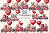 Valentine's Couple Teddy Bear Clipart Bundle
