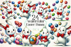 Easter Bunny Clipart Bundle - CraftNest - Digital Crafting and Art