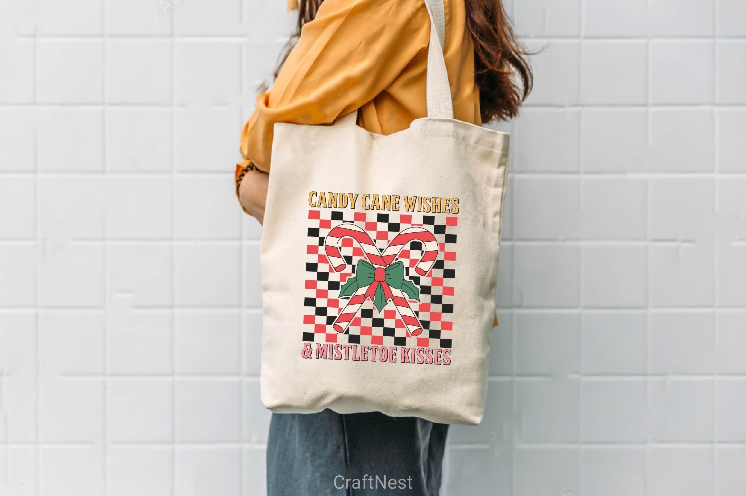 Candy Cane Wishes & Mistletoe Kisses Clipart Bundle
