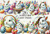 Cute Vintage Rabbit Clipart Bundle
