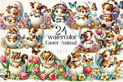 Easter Animal Clipart Bundle - CraftNest - Digital Crafting and Art