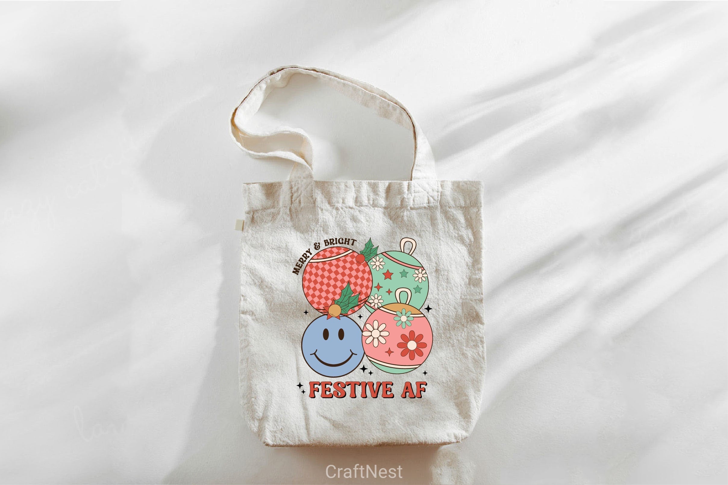Merry & Bright Festive Af SVG Bundle