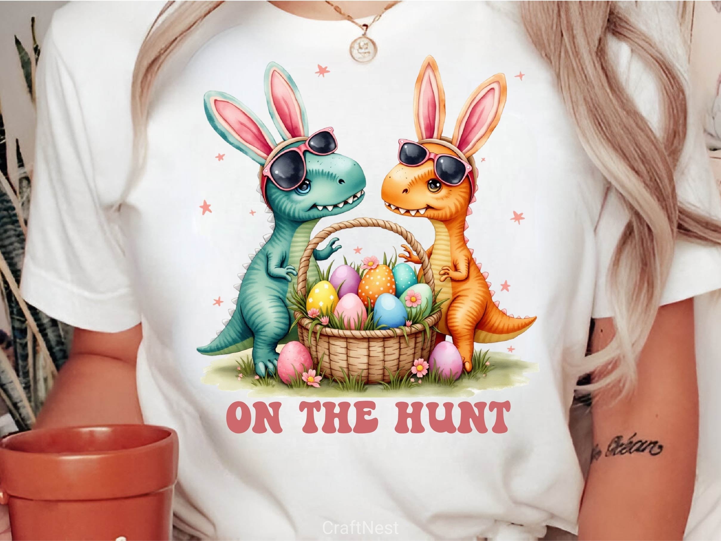 Dinosaur T Rex Easter Dinosaur T Rex Clipart Bundle 2