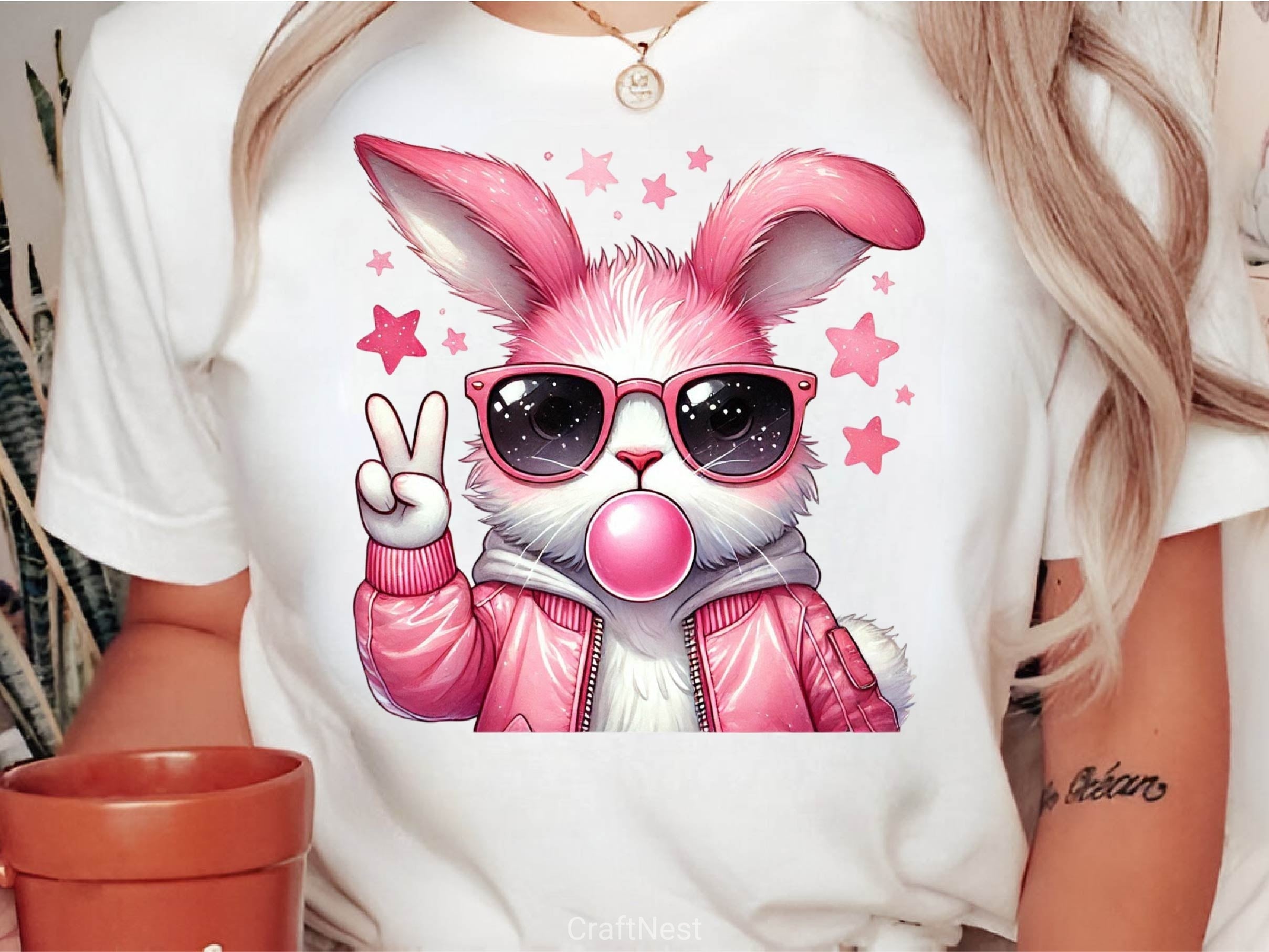 Coquette Bunny Easter Bunny Clipart Bundle 6