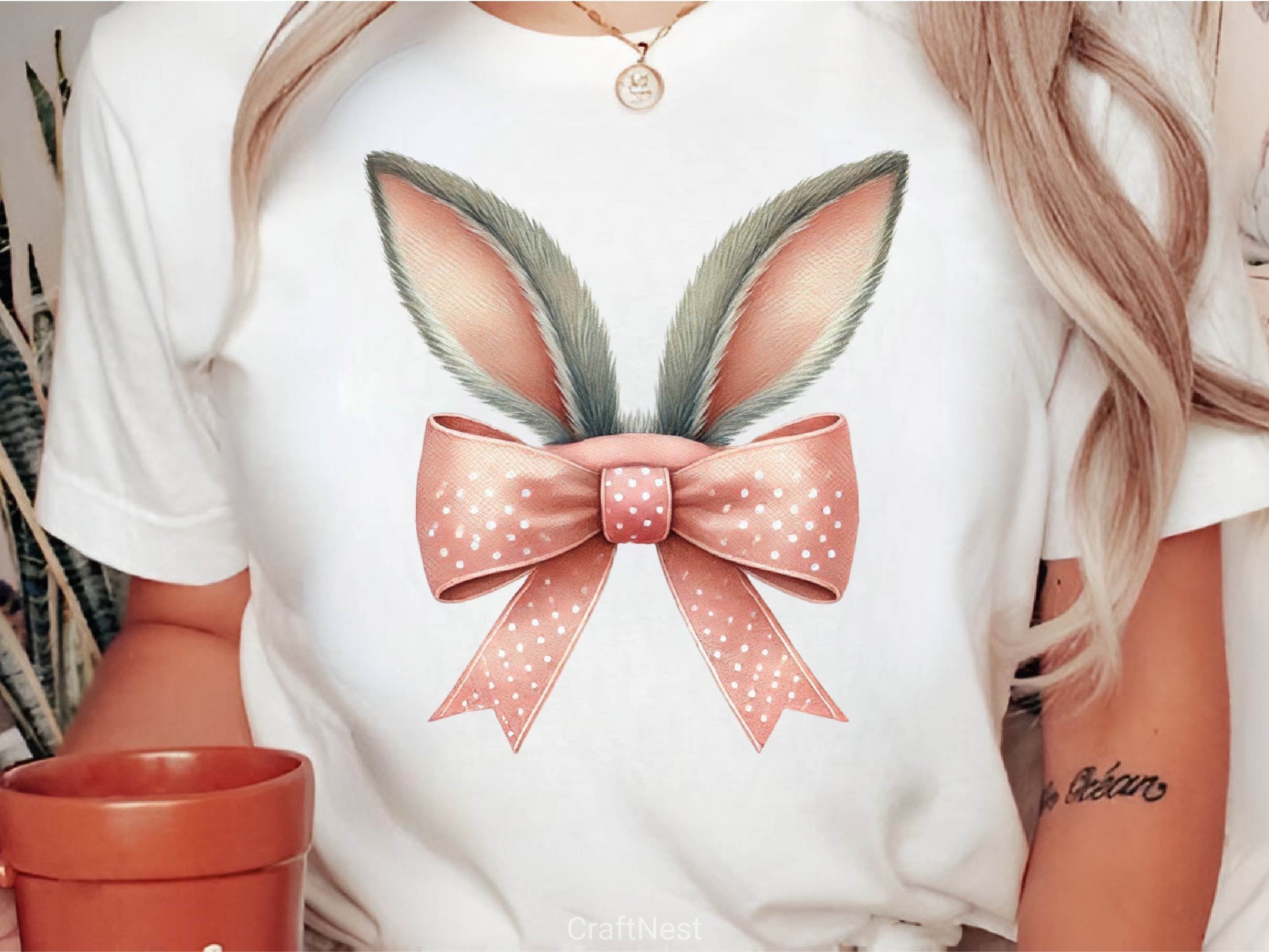 Coquette Bunny Easter Bunny Clipart Bundle 4