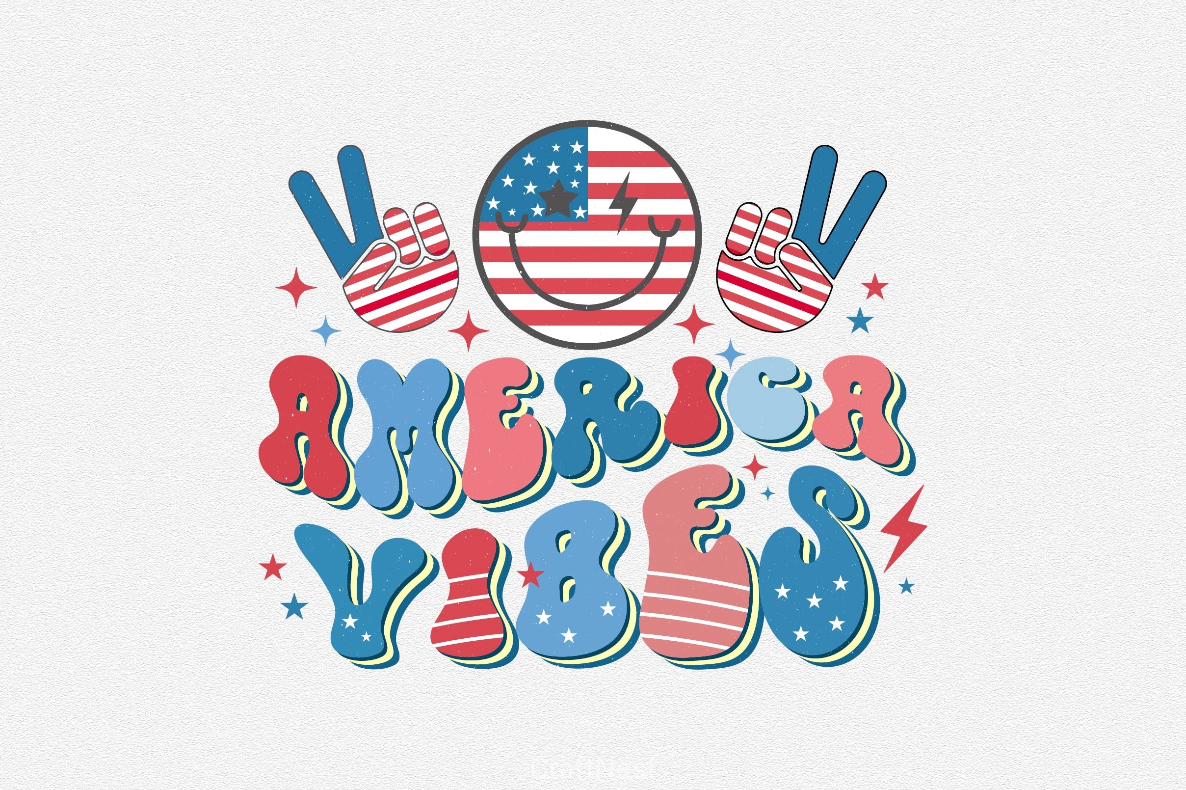 America Vibes Clipart Bundle