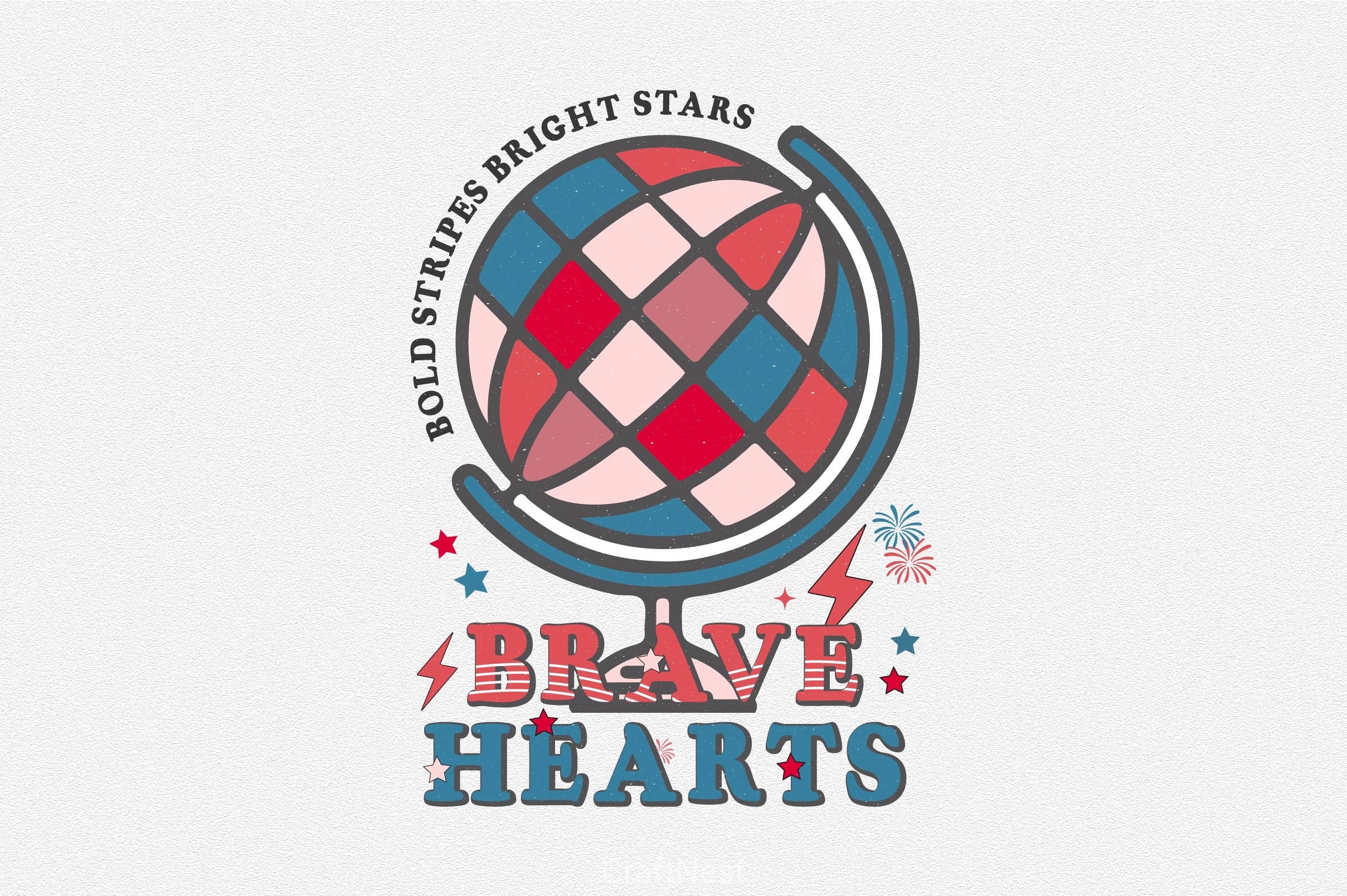 Bold Stripes Bright Stars Brave Hearts Clipart Bundle