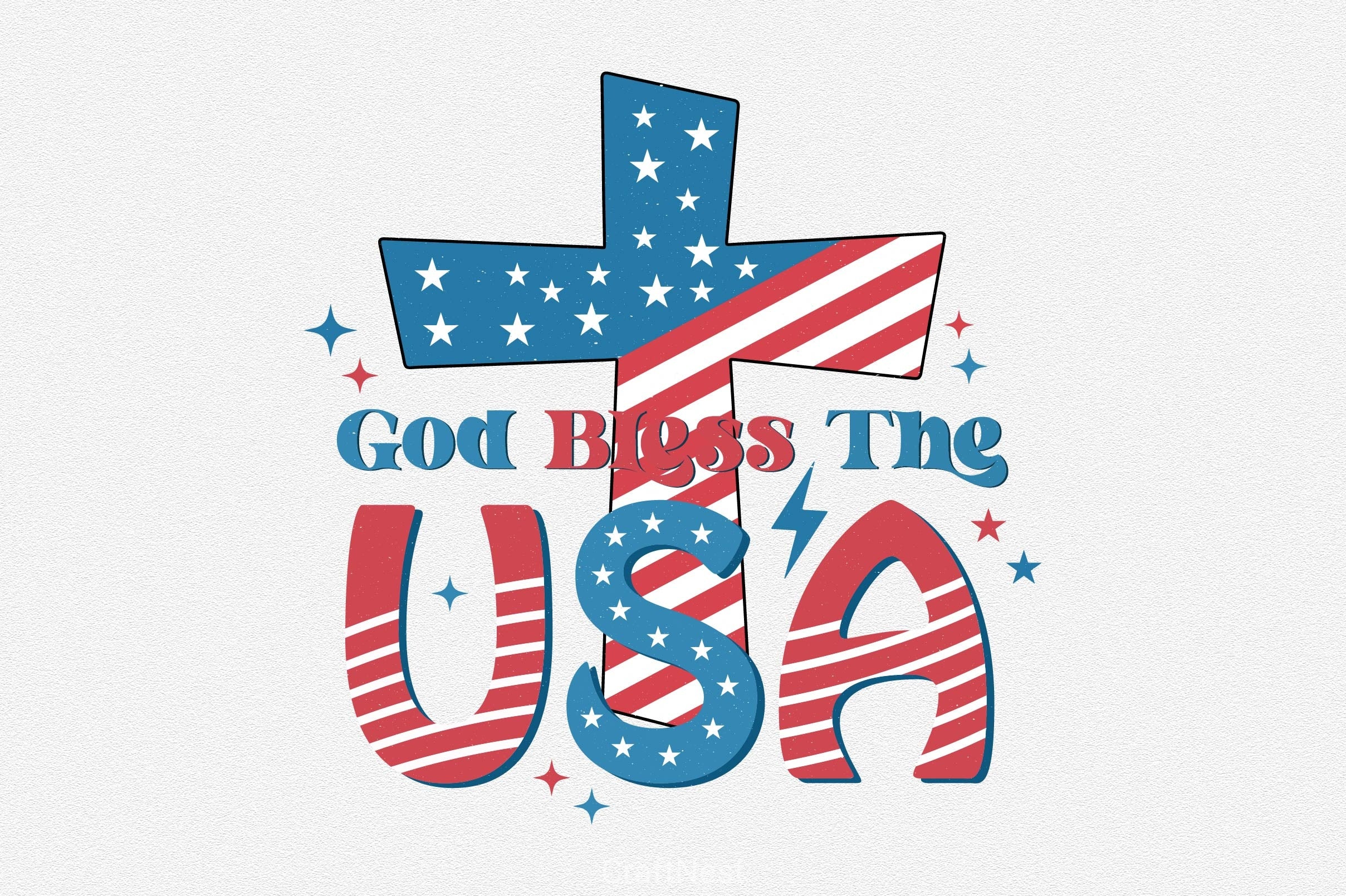 God Bless The USA Clipart Bundle