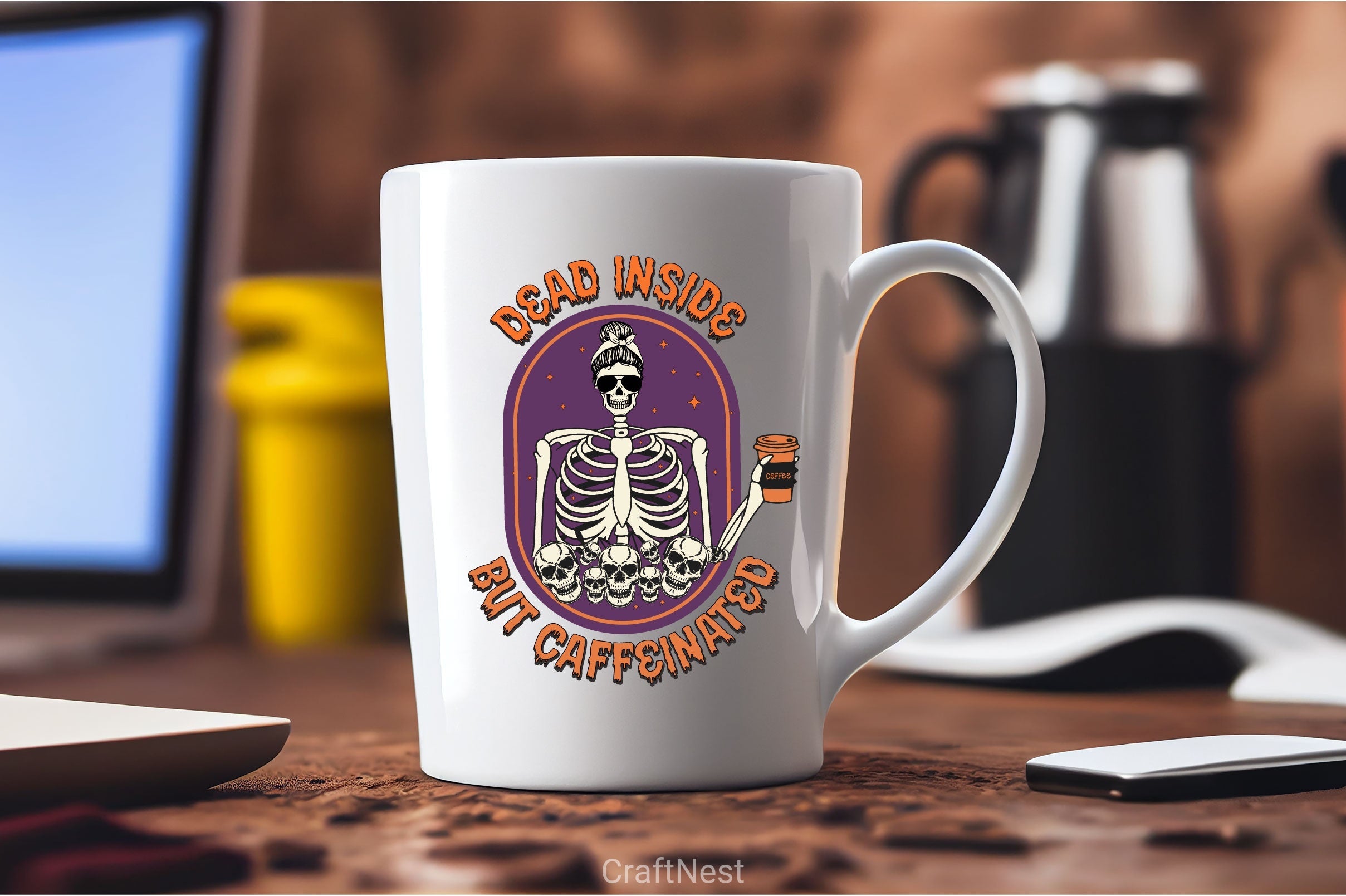 Dead Inside But Caffeinated SVG Bundle