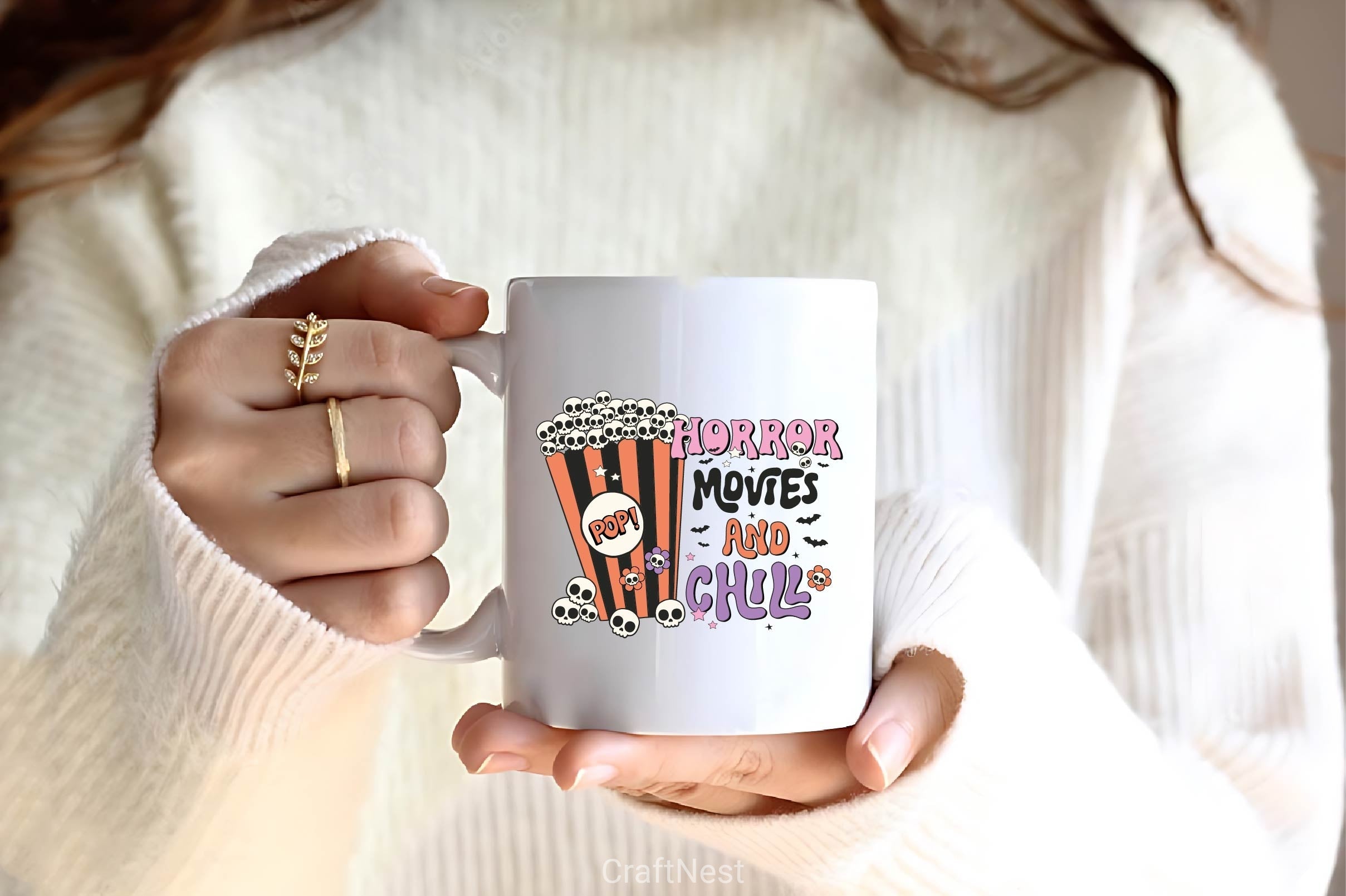Horror Movies And Chill Clipart Bundle