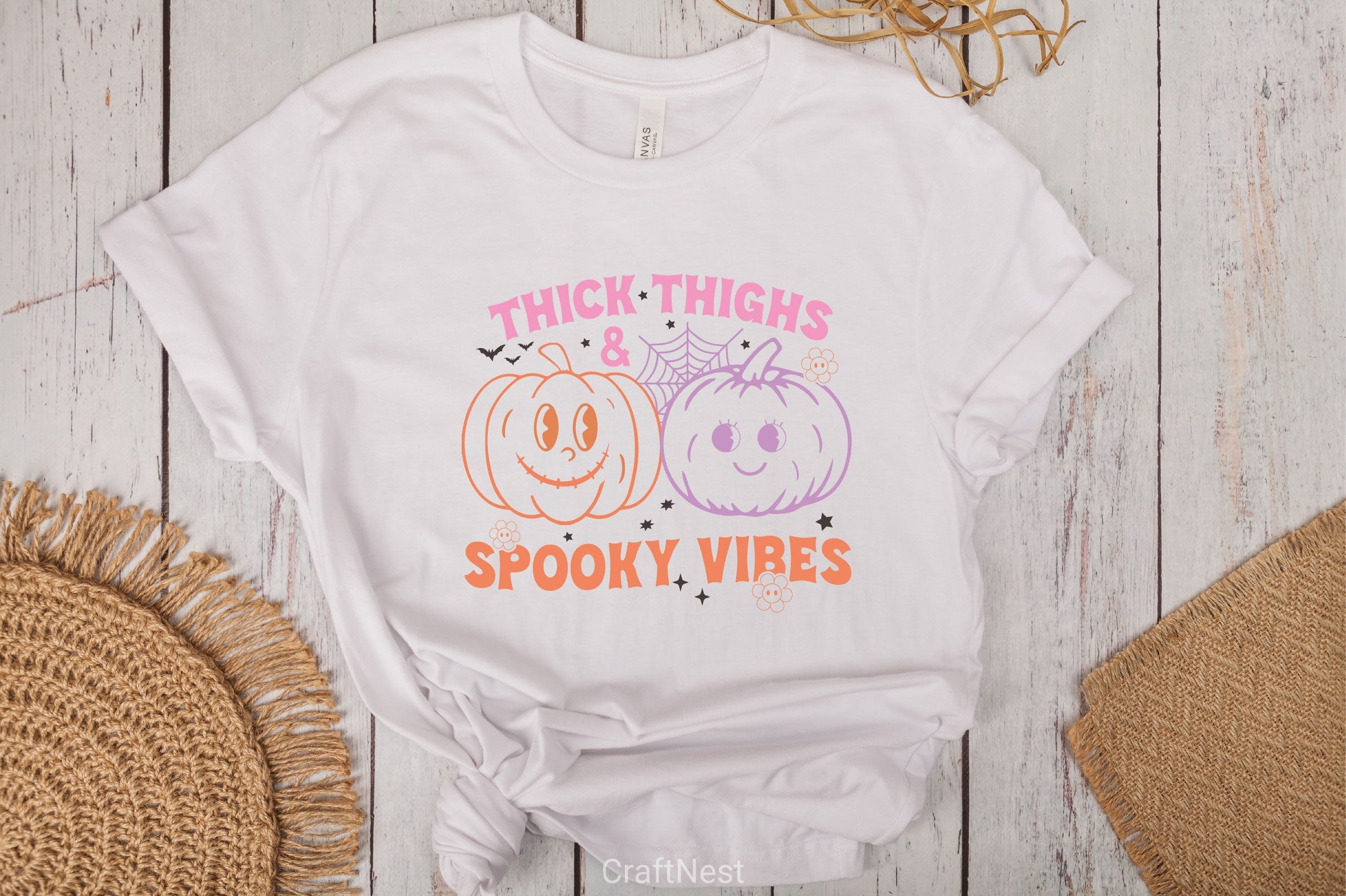 Thick Thighs And Spooky Vibes SVG Bundle