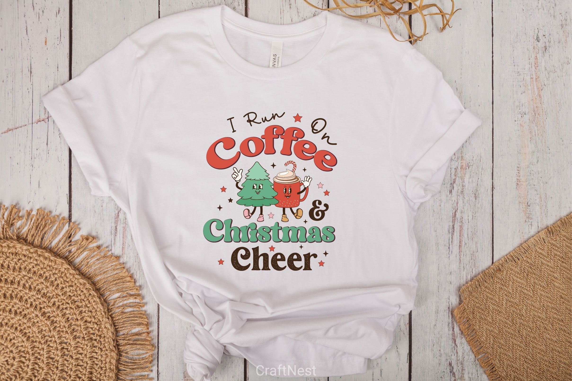 I Run On Coffee Christmas Cheer Clipart Bundle