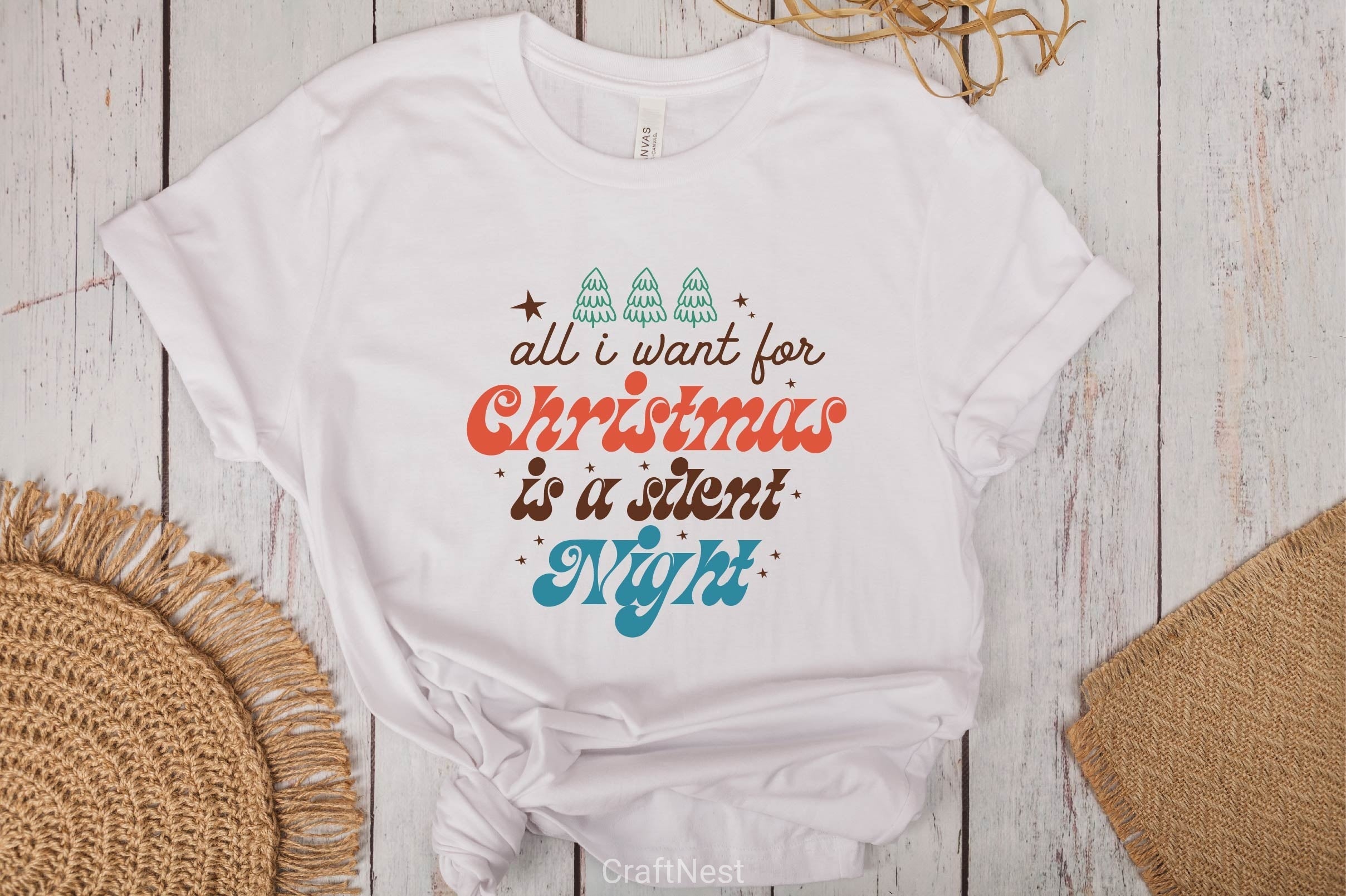 All I Want For Christmas Is A Silent Night SVG Bundle