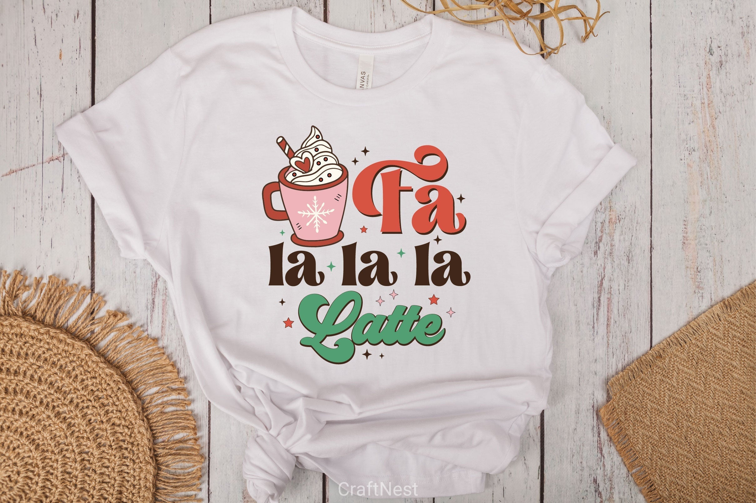 Fa La La La Latte Clipart Bundle