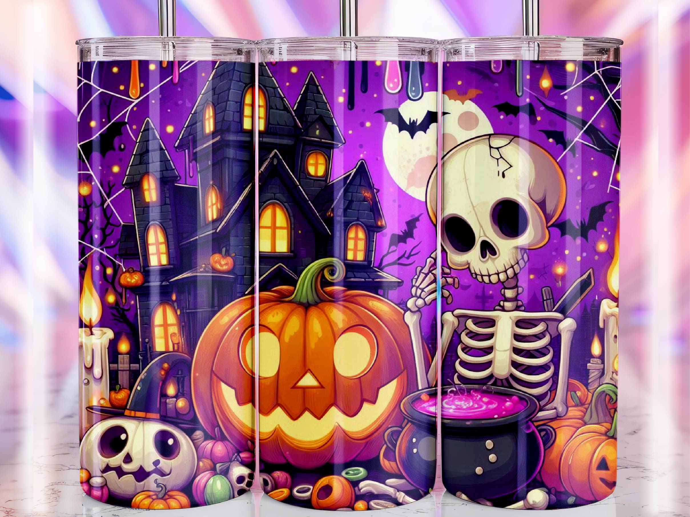 Halloween Skeleton Tumbler Bundle - CraftNest - Digital Crafting and Art