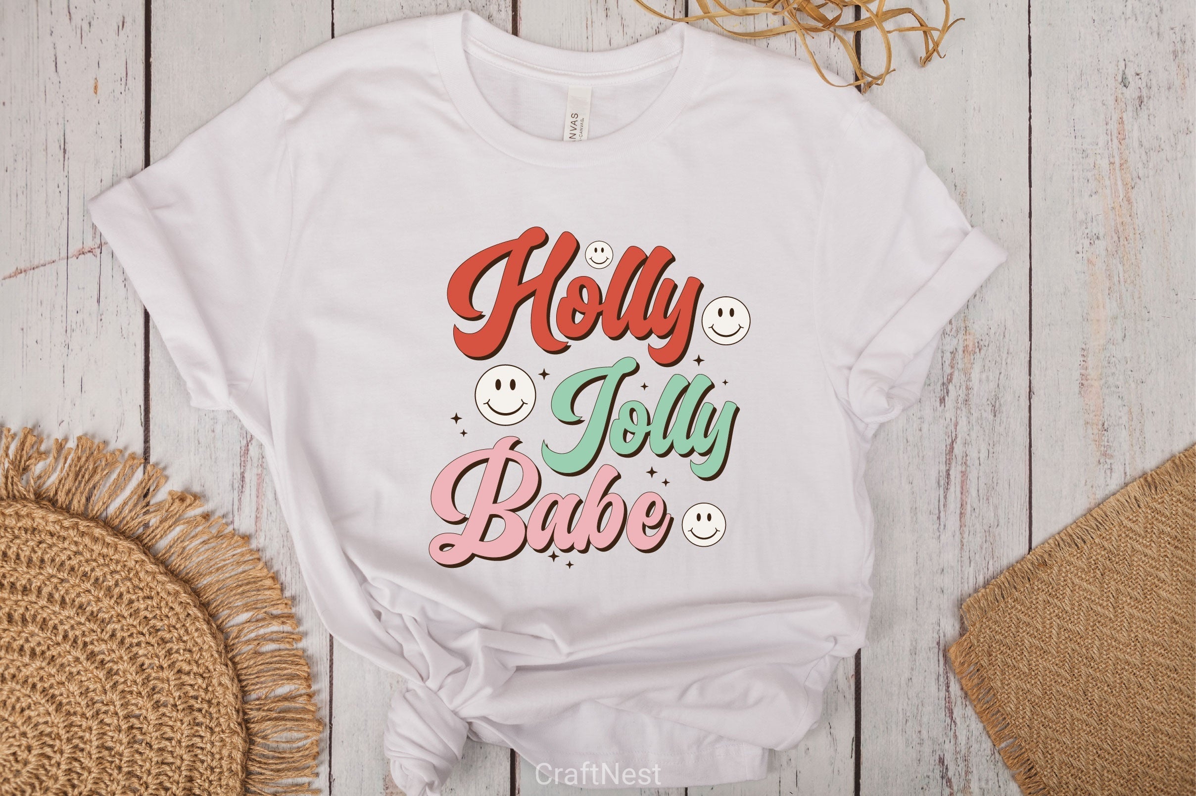 Holly Jolly Babe SVG Bundle