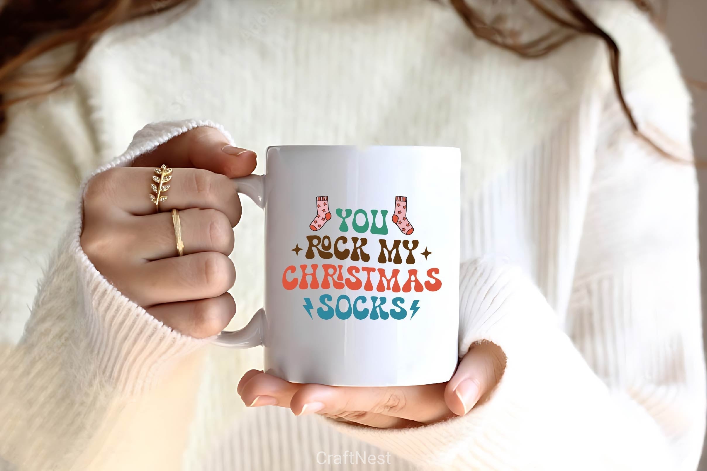 You Rock My Christmas Socks SVG Bundle 1