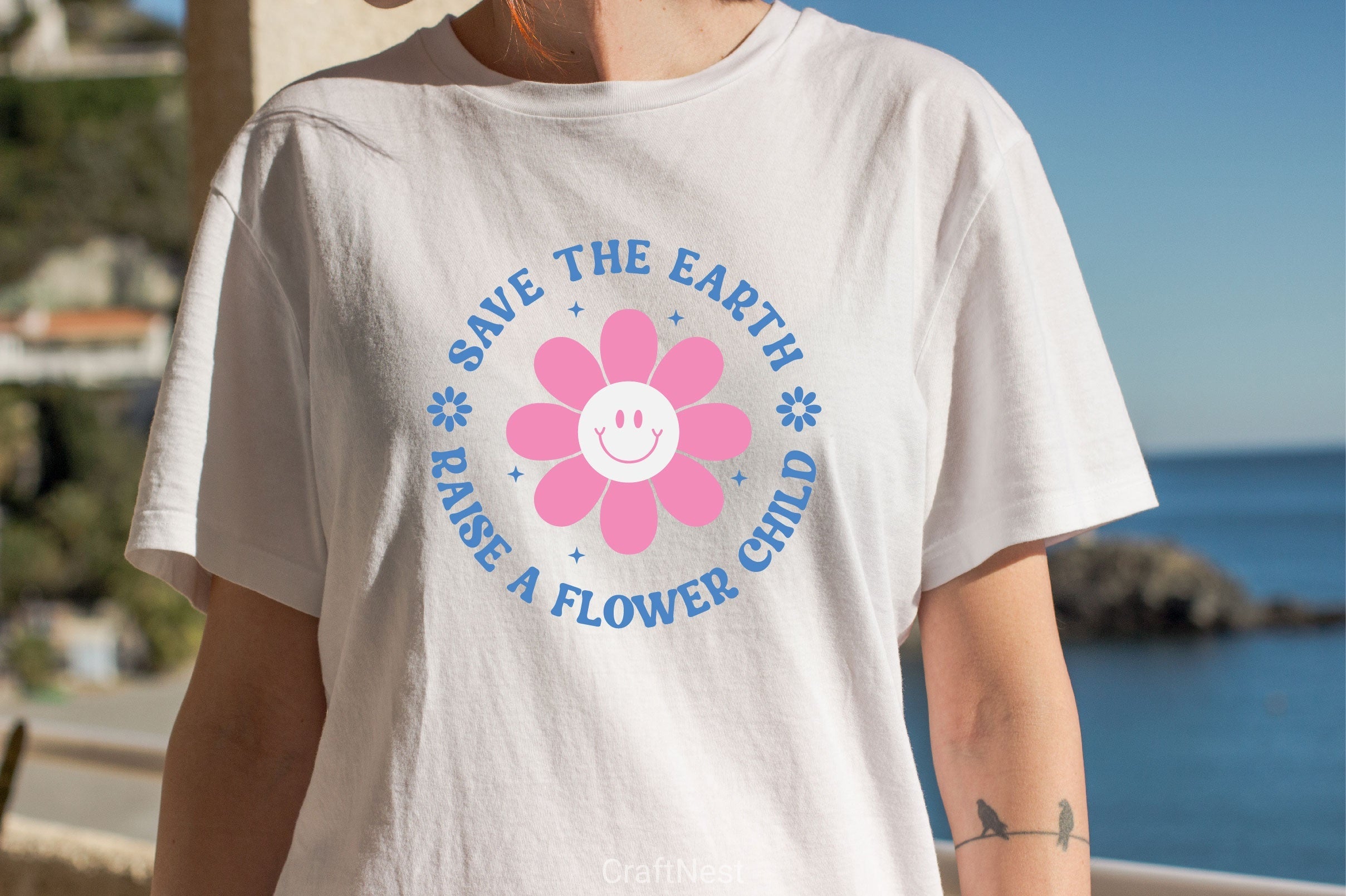 Save The Earth Raise A Flower Child SVG Bundle