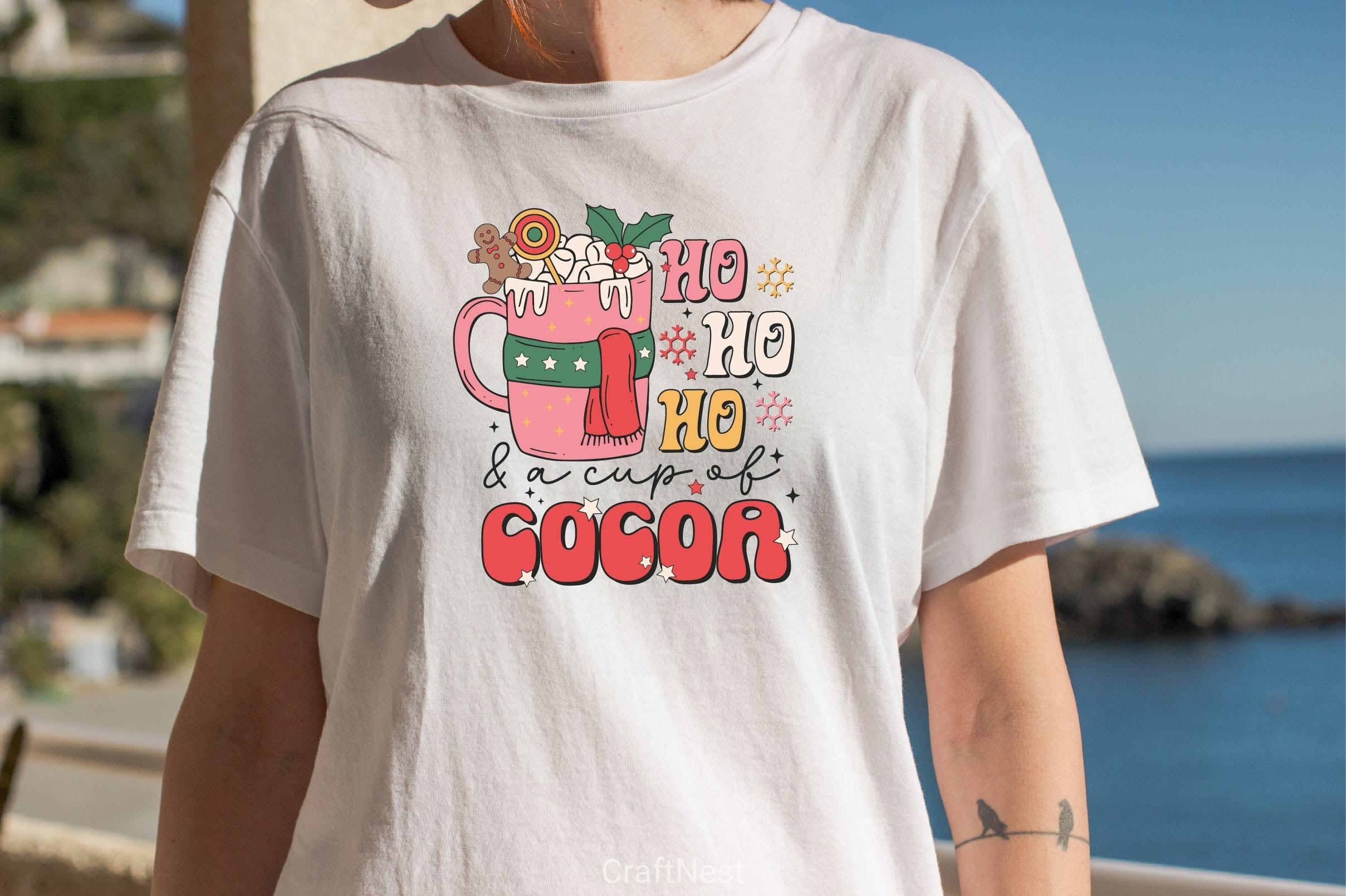 Ho Ho Ho A Cup Of Cocoa Clipart Bundle