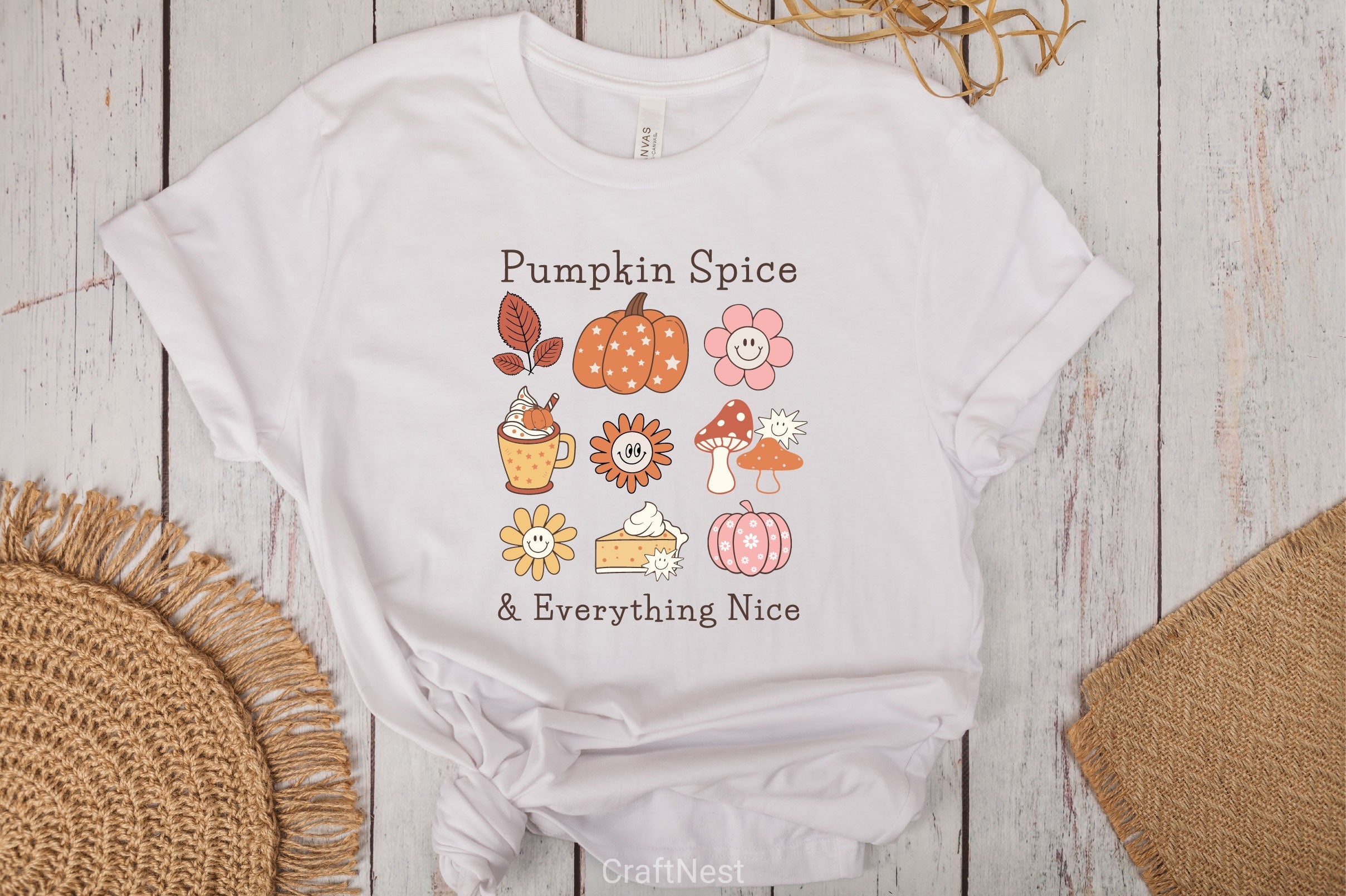 Pumpkin Spice & Everything Nice Clipart Bundle, 12