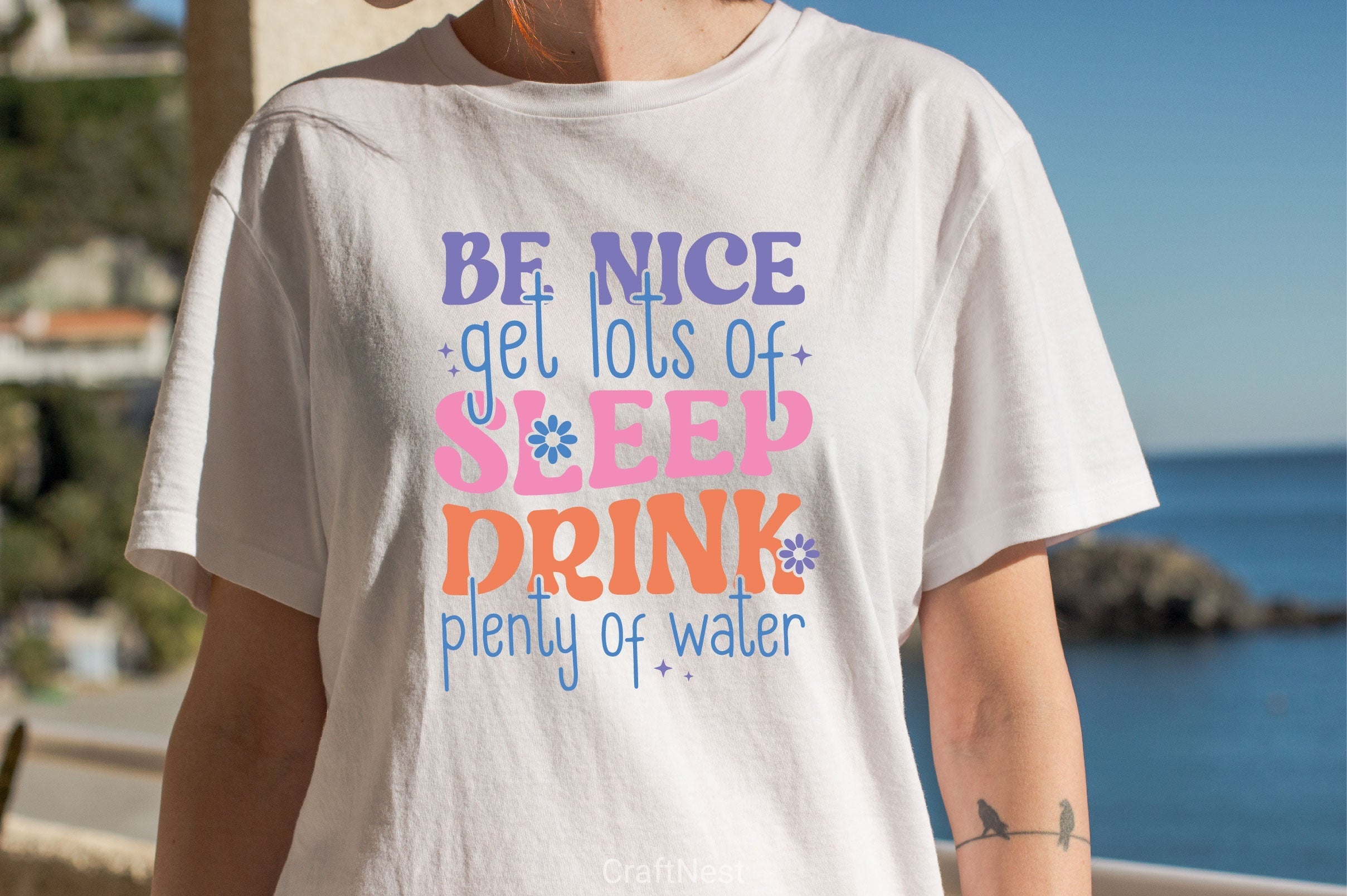 Be Nice Get Lots Of Sleep Drink Plenty Of Water SVG Bundle