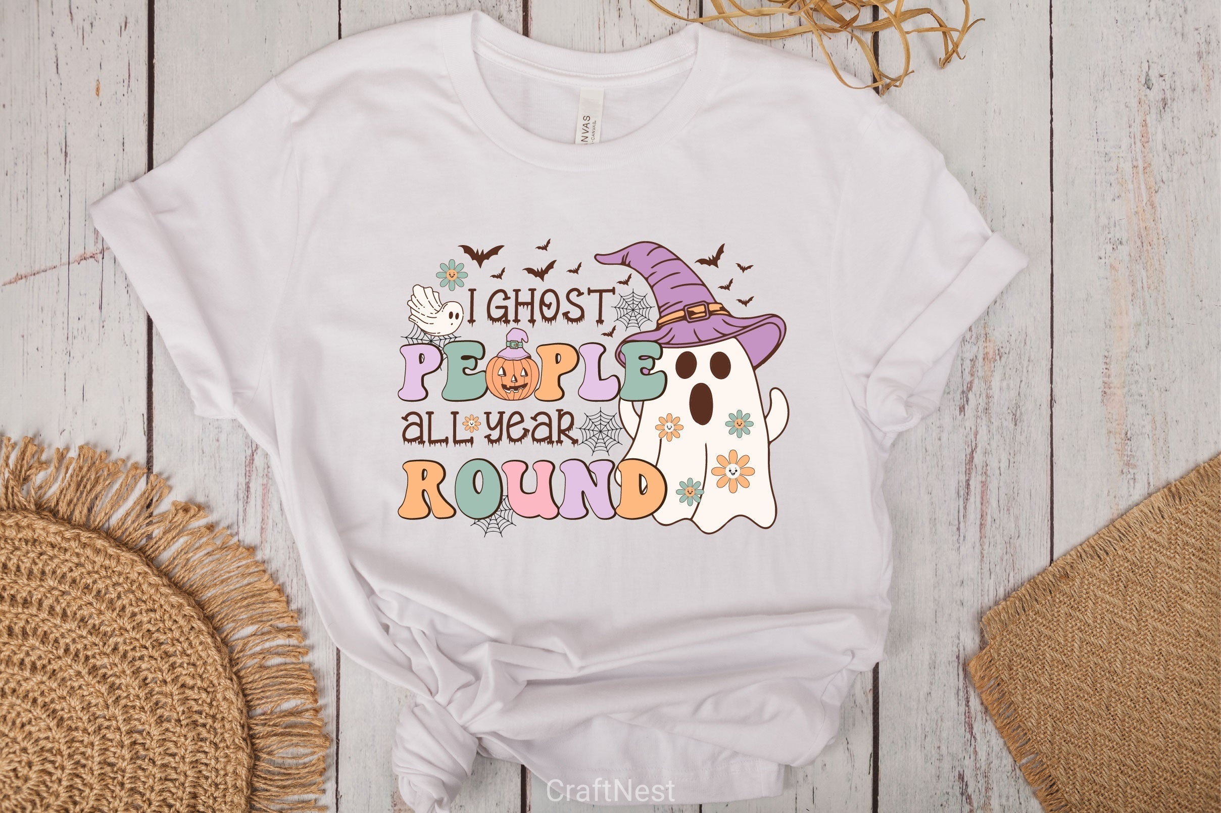 I Ghost People All Year Round Clipart Bundle