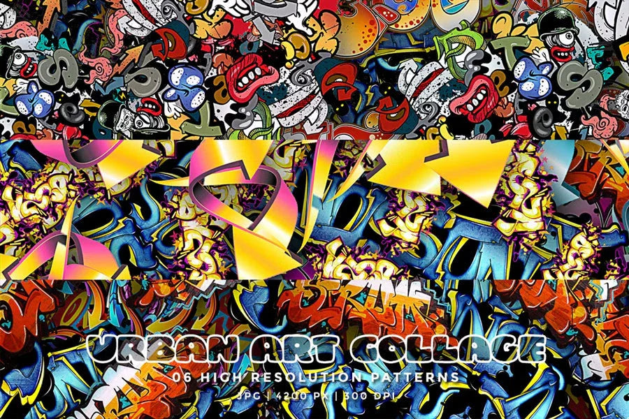 Urban Art Collage - Funky & Groovy