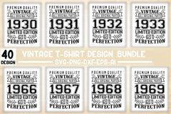 Vintage T-Shirt Design SVG Bundle 1 - CraftNest - Digital Crafting and Art