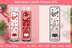 Valentine Candle Gnome SVG Bundle - CraftNest - Digital Crafting and Art