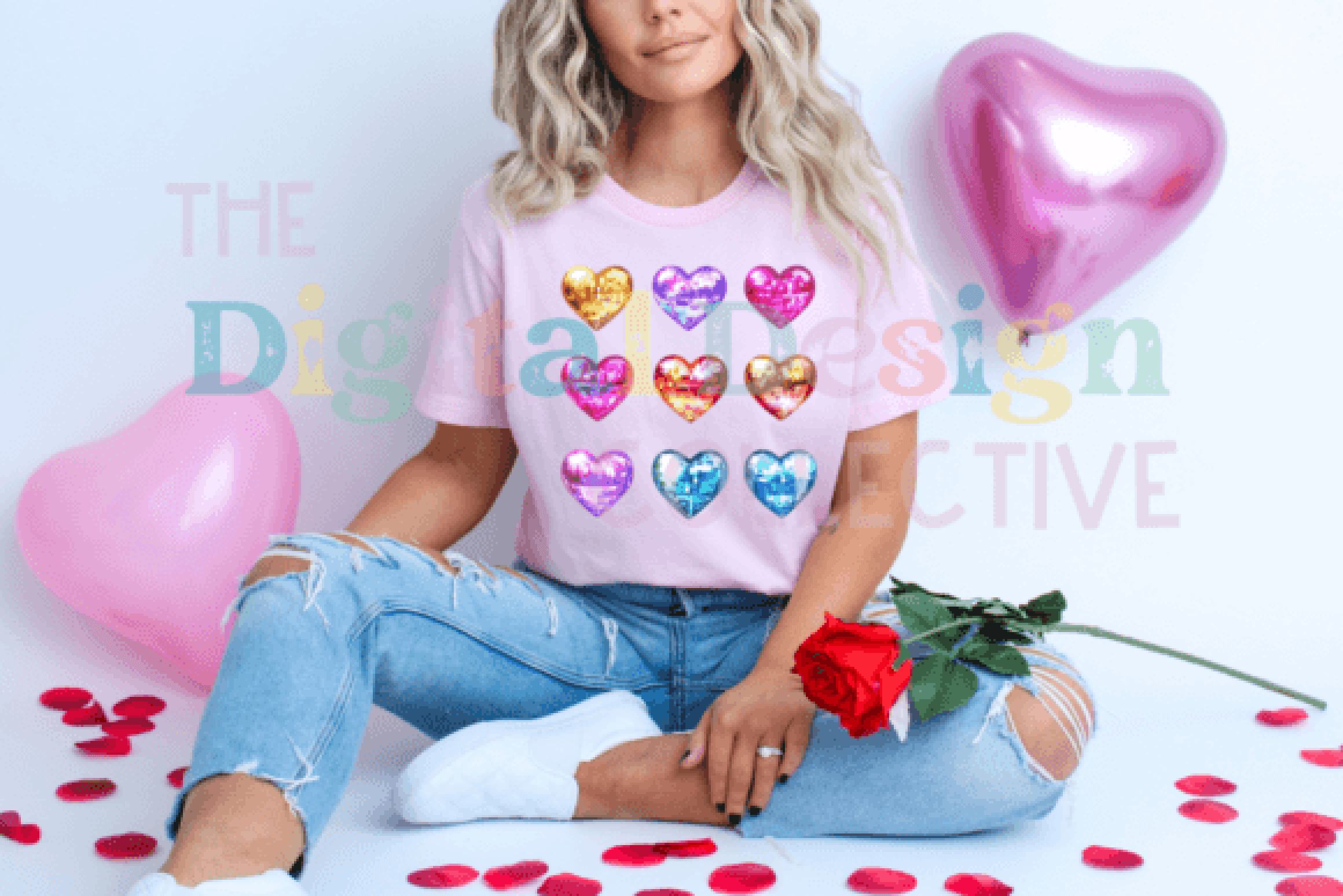 Valentine Disco Heart Clipart Bundle - CraftNest - Digital Crafting and Art