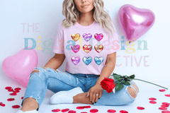 Valentine Disco Heart Clipart Bundle - CraftNest - Digital Crafting and Art