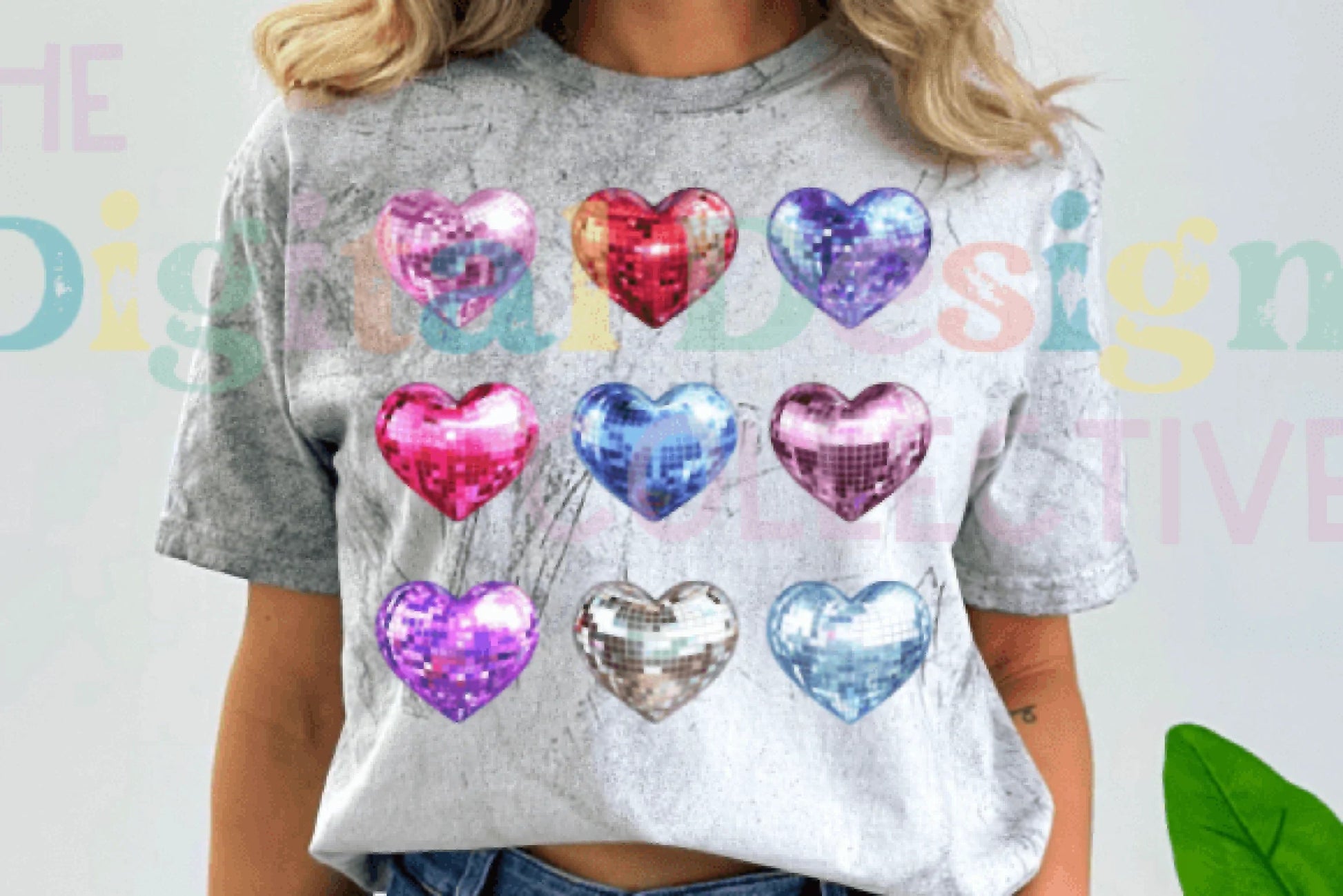 Valentine Disco Heart Clipart Bundle - CraftNest - Digital Crafting and Art