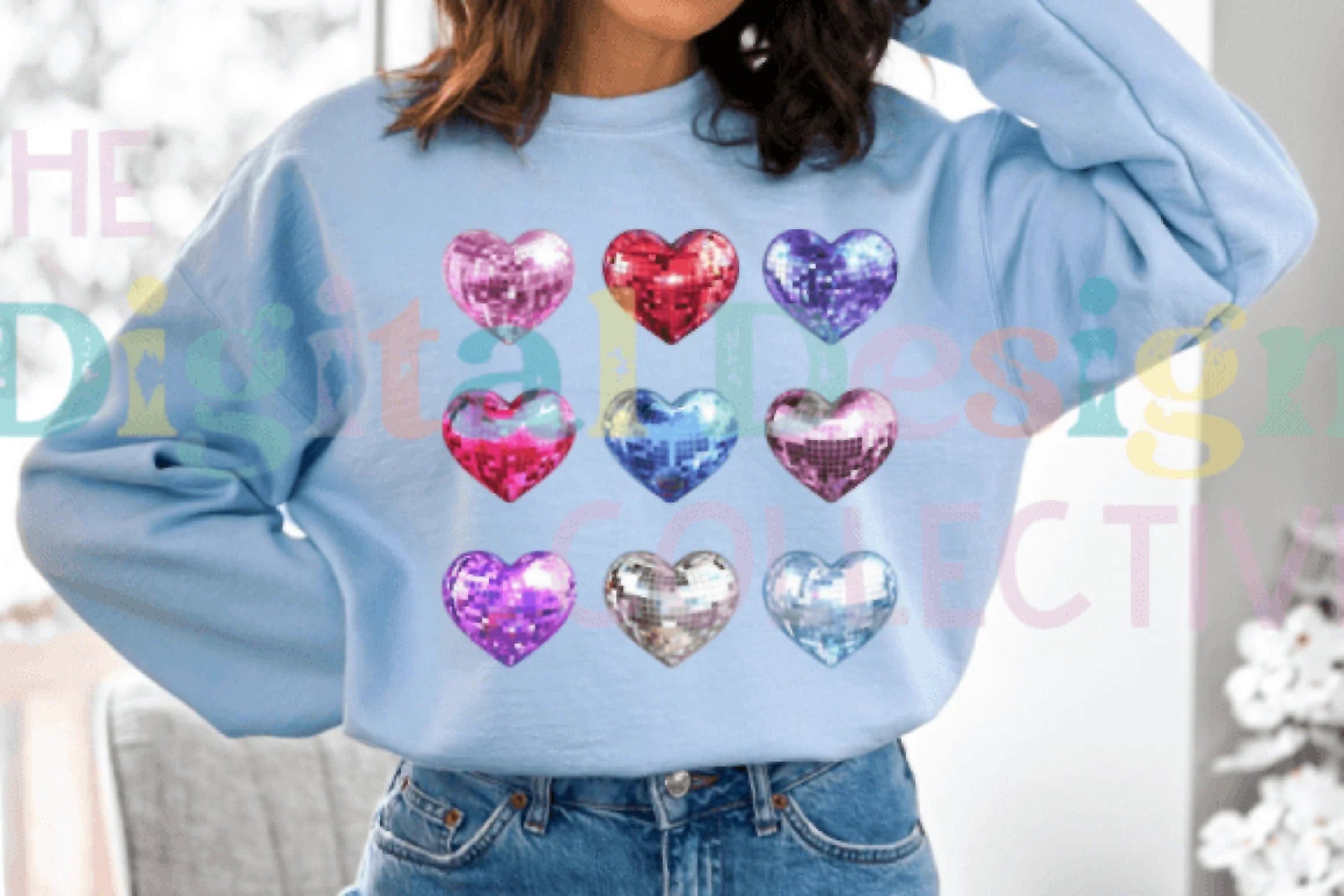 Valentine Disco Heart Clipart Bundle - CraftNest - Digital Crafting and Art
