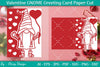 Valentine Gnome Greeting Card Papercut SVG Bundle