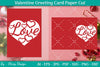 Valentine Greeting Card Papercut SVG Bundle