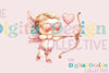 Vintage Cowboy Cupid Valentine Clipart Bundle