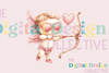 Vintage Cowboy Cupid Valentine Clipart Bundle