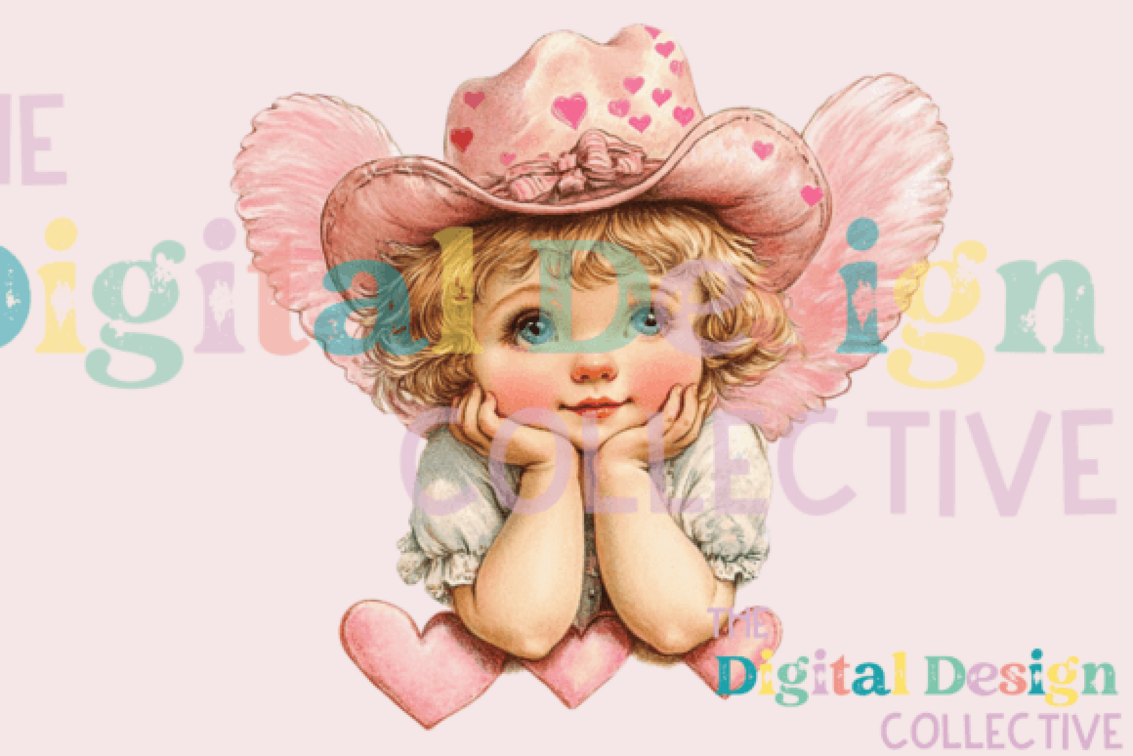Cupid Vintage Valentine Clipart Bundle