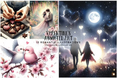 Valentine's Assorted Art - CraftNest - Digital Crafting and Art