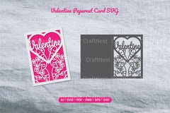 Valentine Papercut Card SVG Bundle - CraftNest - Digital Crafting and Art