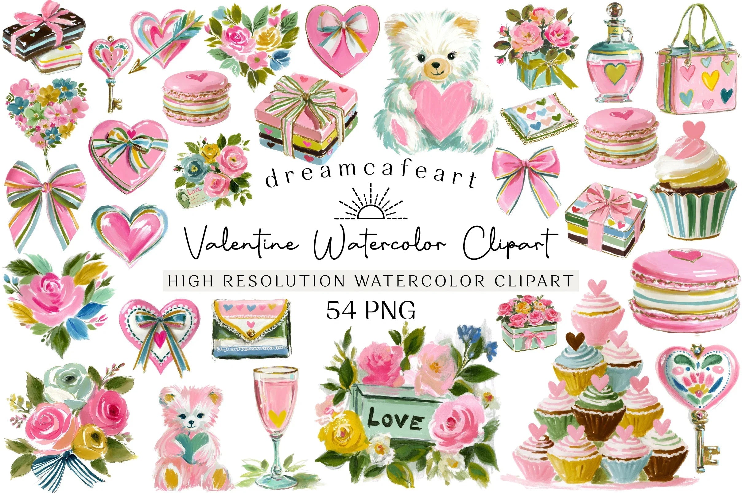 Valentine Clipart Bundle Set - CraftNest - Digital Crafting and Art