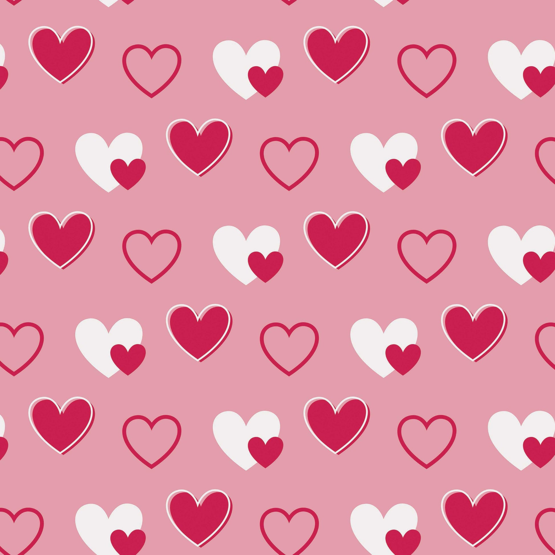 Valentine Heart Seamless Digital Paper - CraftNest - Digital Crafting and Art