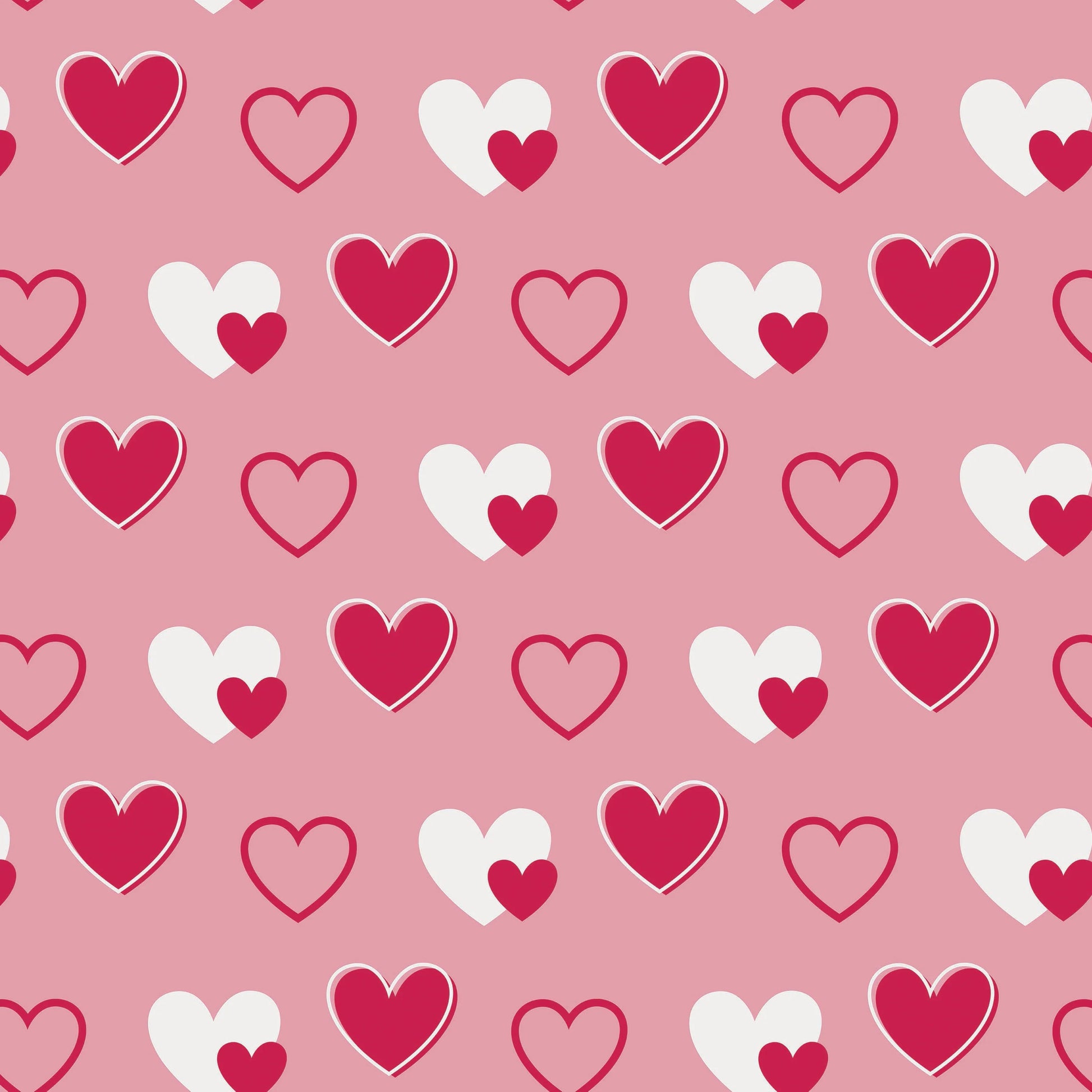 Valentine Heart Seamless Digital Paper - CraftNest - Digital Crafting and Art