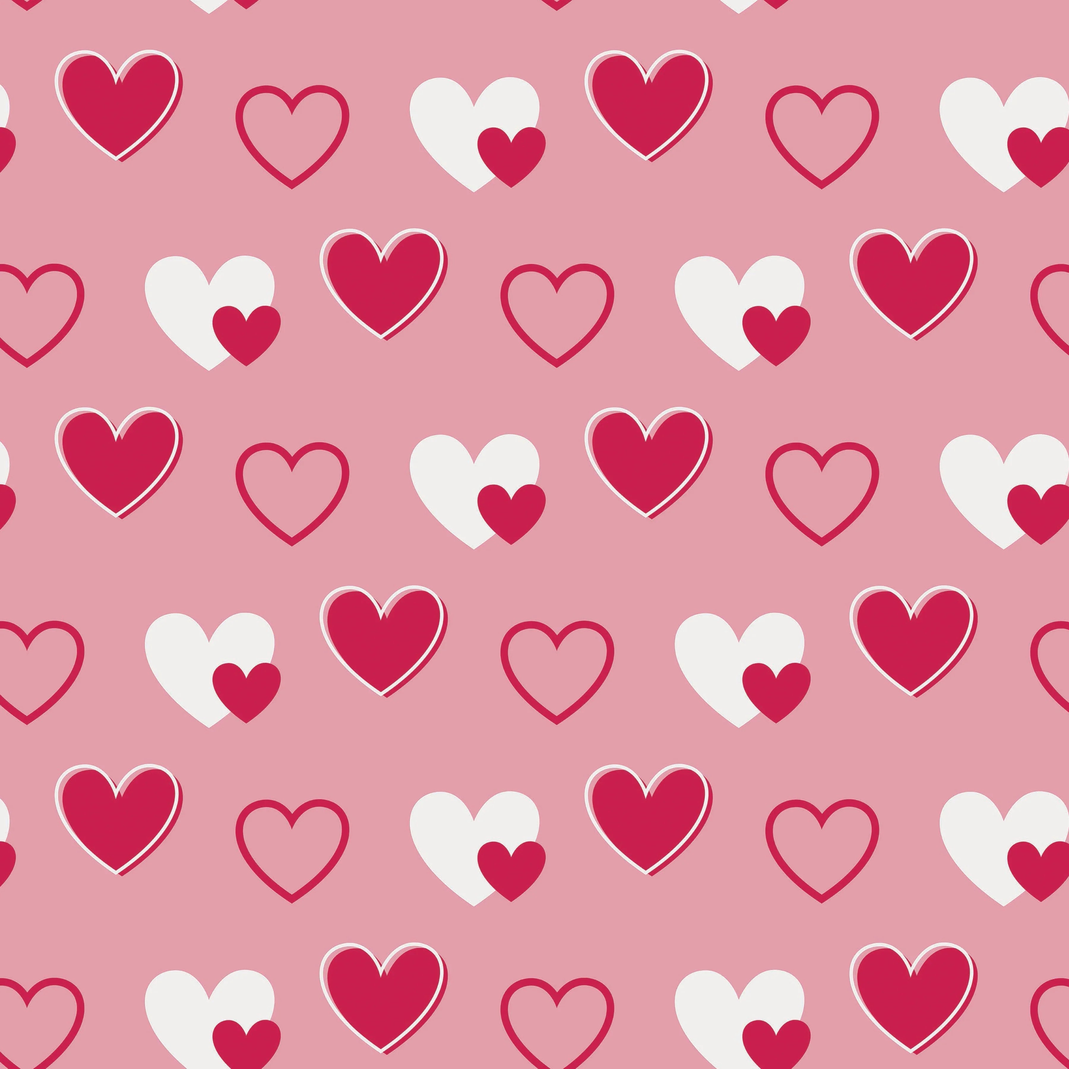 Valentine Heart Seamless Digital Paper - CraftNest - Digital Crafting and Art