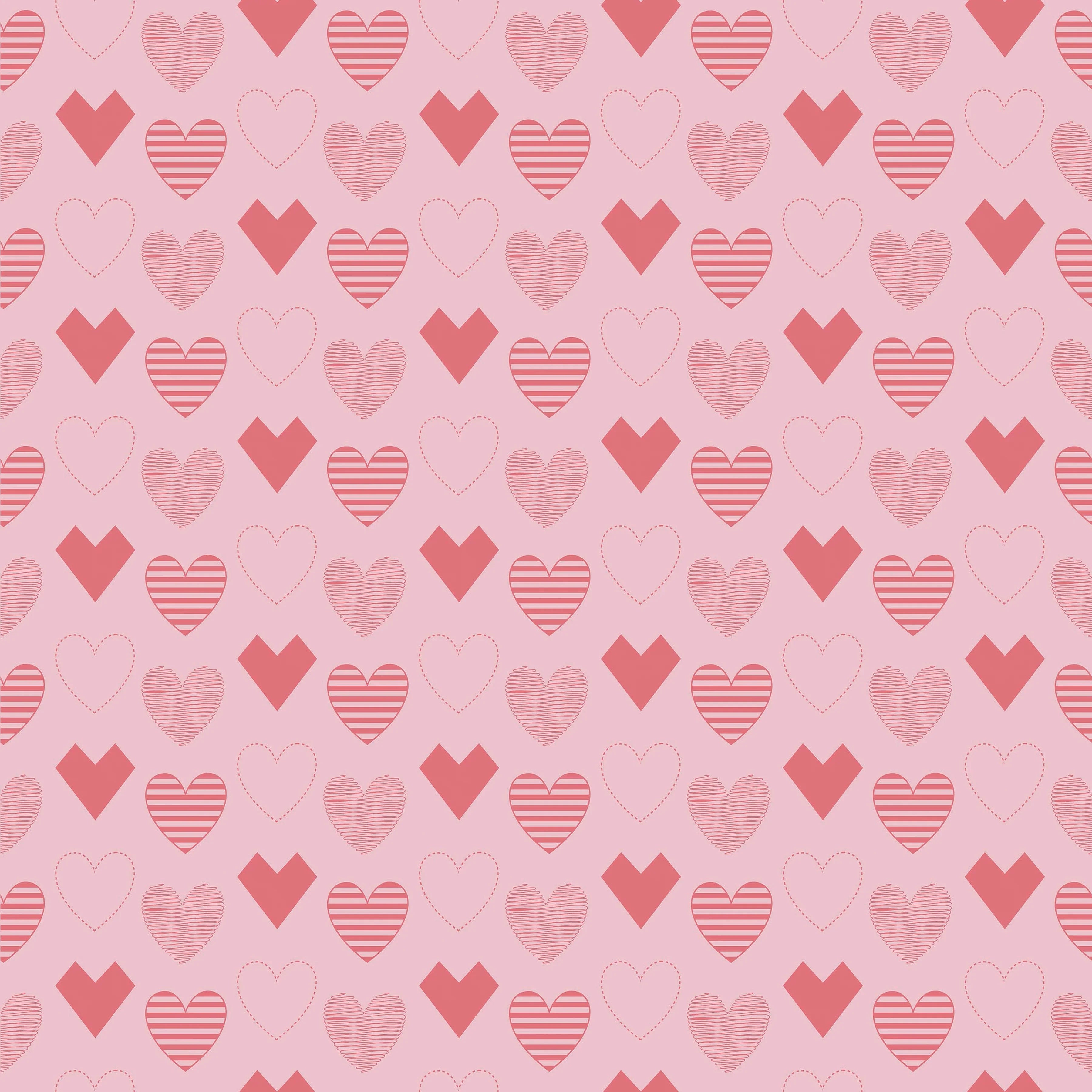 Valentine Heart Seamless Digital Paper - CraftNest - Digital Crafting and Art